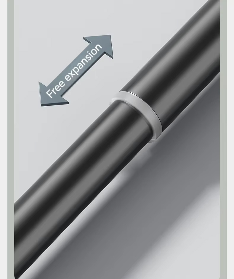 Gambar produk FMB Rak Baju Tiang Gorden Adjustable Telescopic Curtain Rod 80-100 cm - INU109
