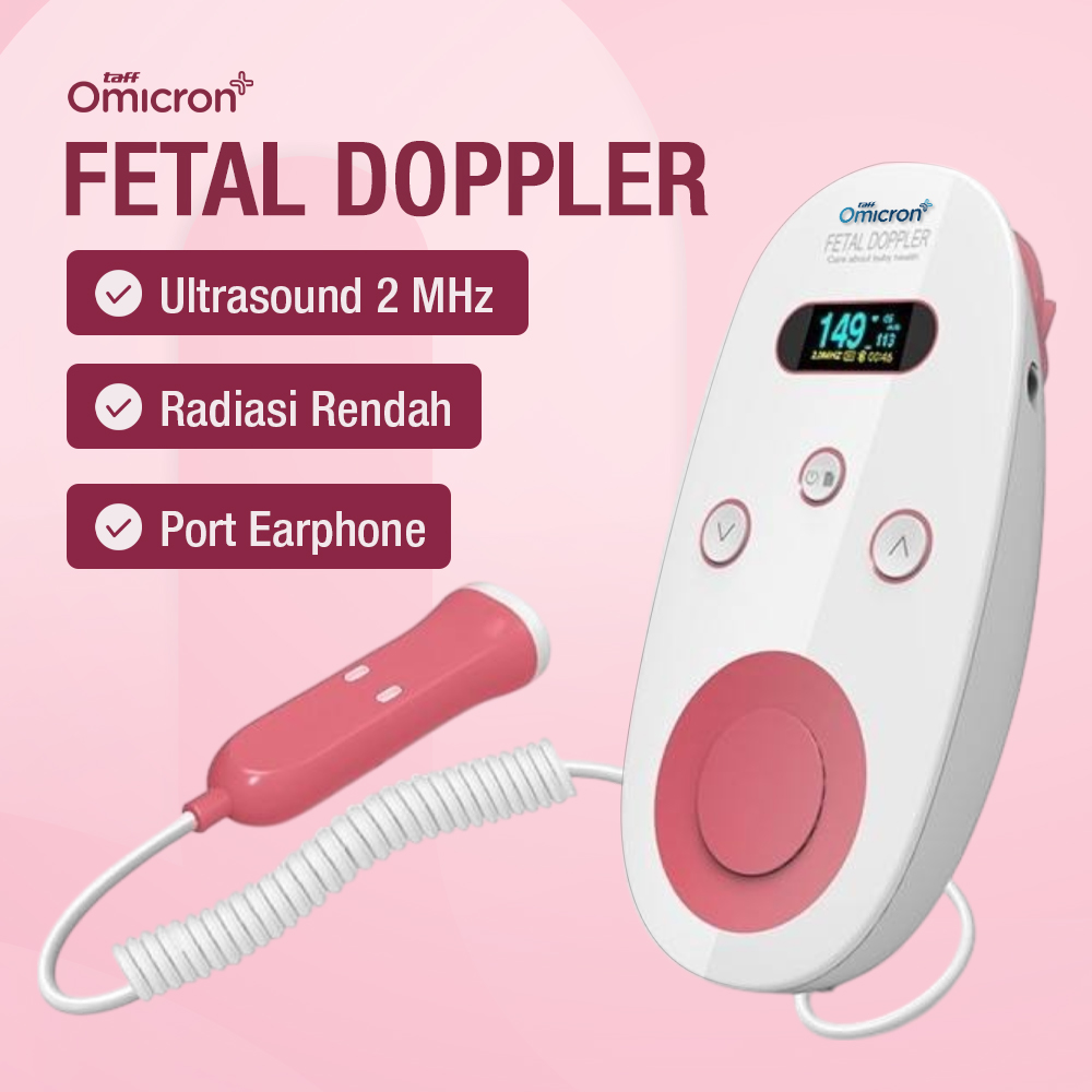 Gambar produk TaffOmicron Fetal Doppler Deteksi Jantung Janin Heart Rate Monitor - YM-2T8