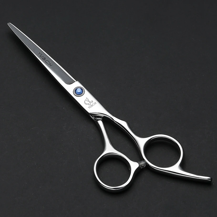 Gambar produk YUCH Gunting Rambut Lurus Sasak Oil Quenching Stainless Steel 4Cr13 Cutting Scissor - YC6