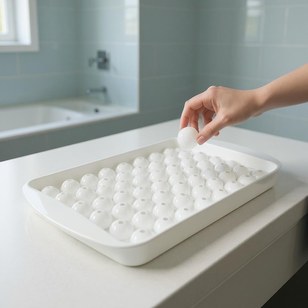 Gambar produk Coky Cetakan Es Batu Jelly Bulat 104 Grid Ice Cube Tray BPA Free - INU77