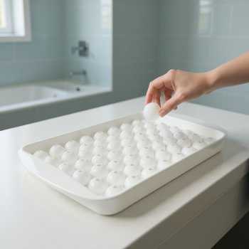 Gambar produk Coky Cetakan Es Batu Jelly Bulat 104 Grid Ice Cube Tray BPA Free - INU77