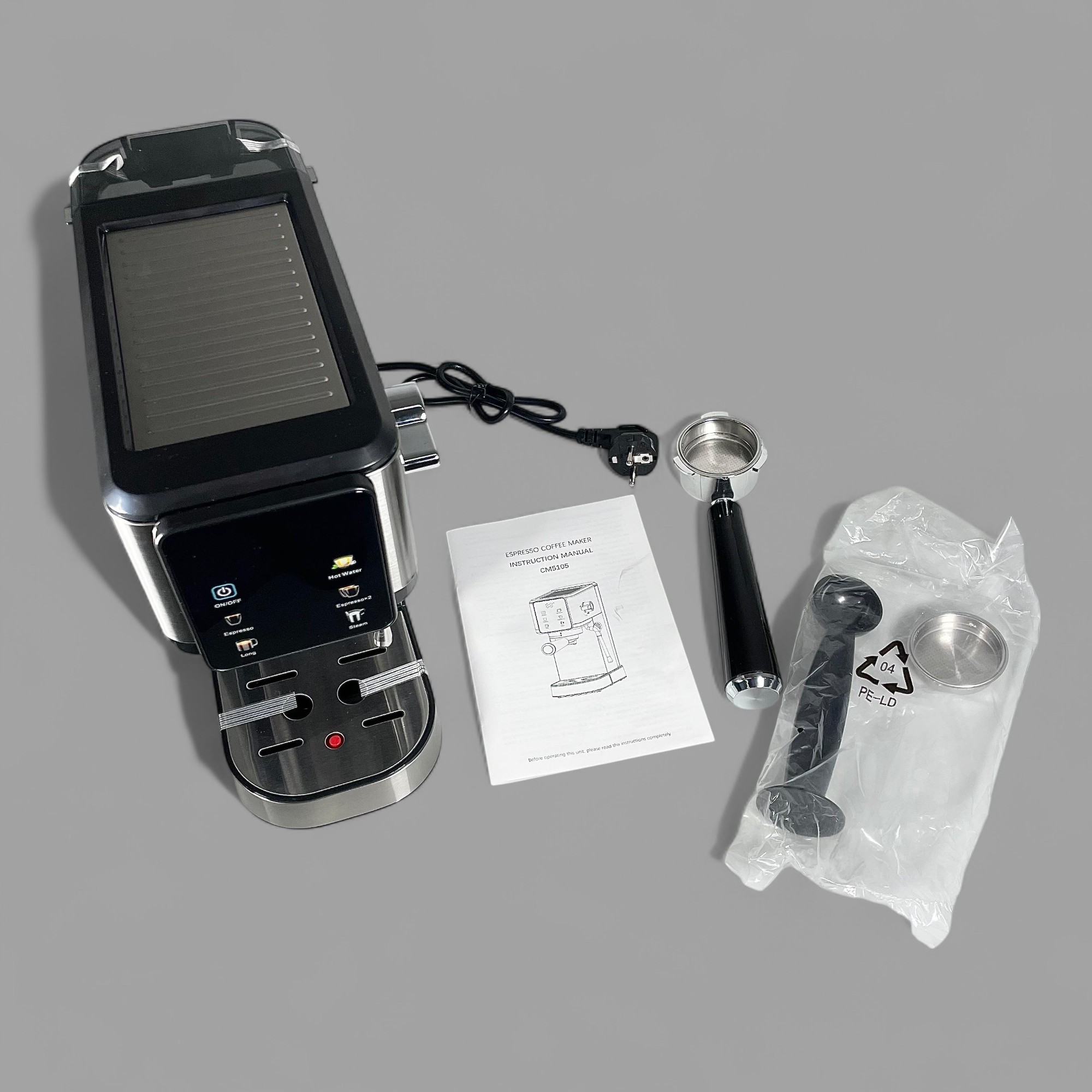 Gambar produk ZZUOM Mesin Kopi Espresso Coffee Maker Frothing 20 Bar 1350W 1L - CM5105
