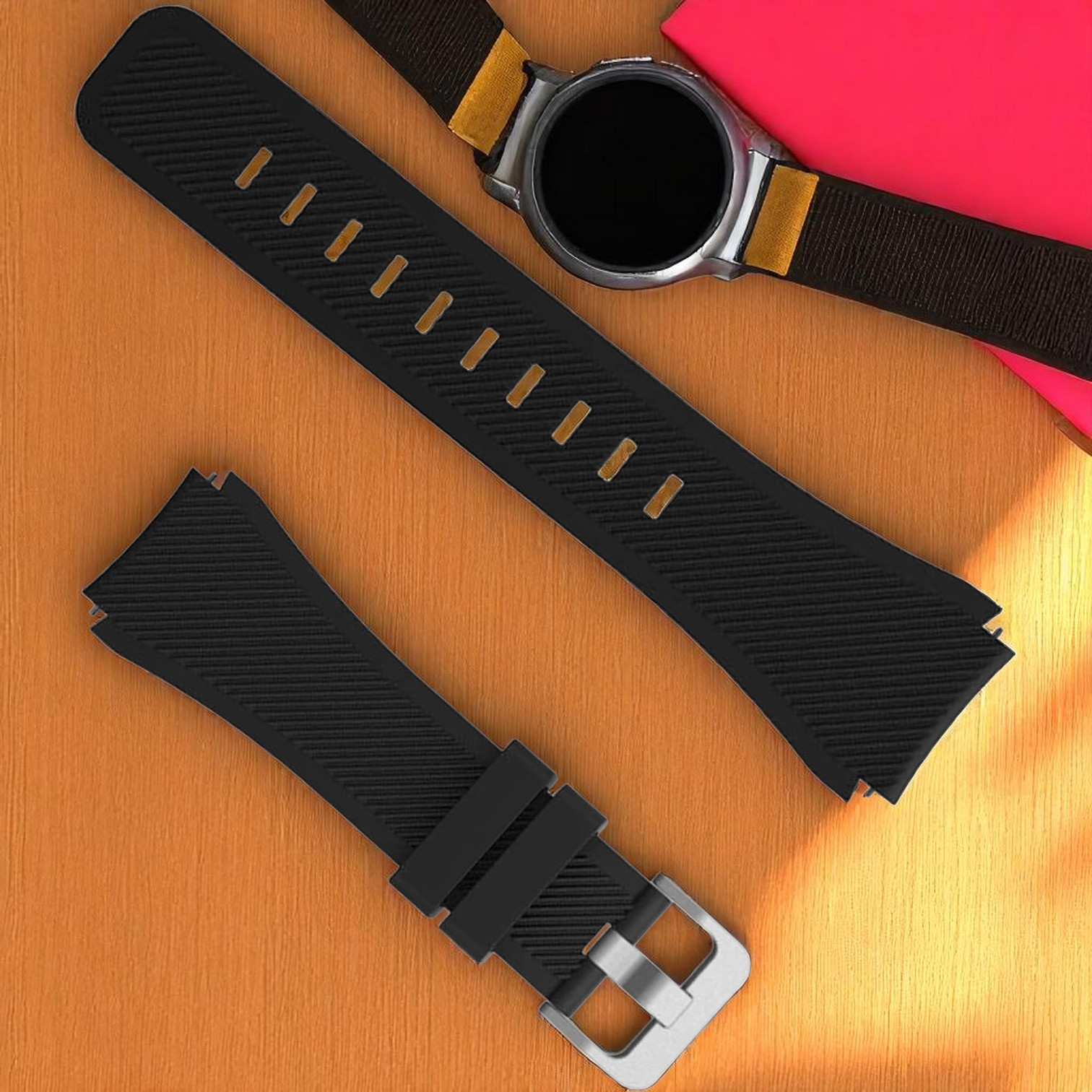 Gambar produk FMA Watch Band Strap Silicone for Samsung Watch 3/4/S3/GT/GT2Pro - FW20