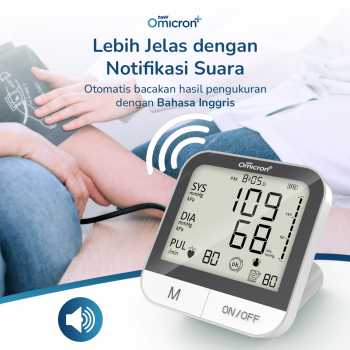 Gambar produk TaffOmicron Tensimeter Digital Pengukur Tekanan Darah English Voice - BMP-A7VL