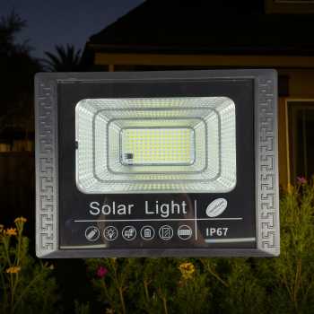 Gambar produk OOBEST Lampu Dinding Solar Sensor Cahaya Waterproof 144 LED Cool White - OB144