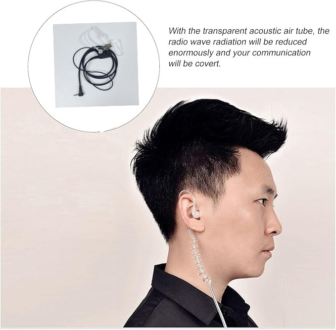 Gambar produk KSUN Headset Mic Walkie Talkie PTT Single Earpiece Air Duct 1 Pin - K15