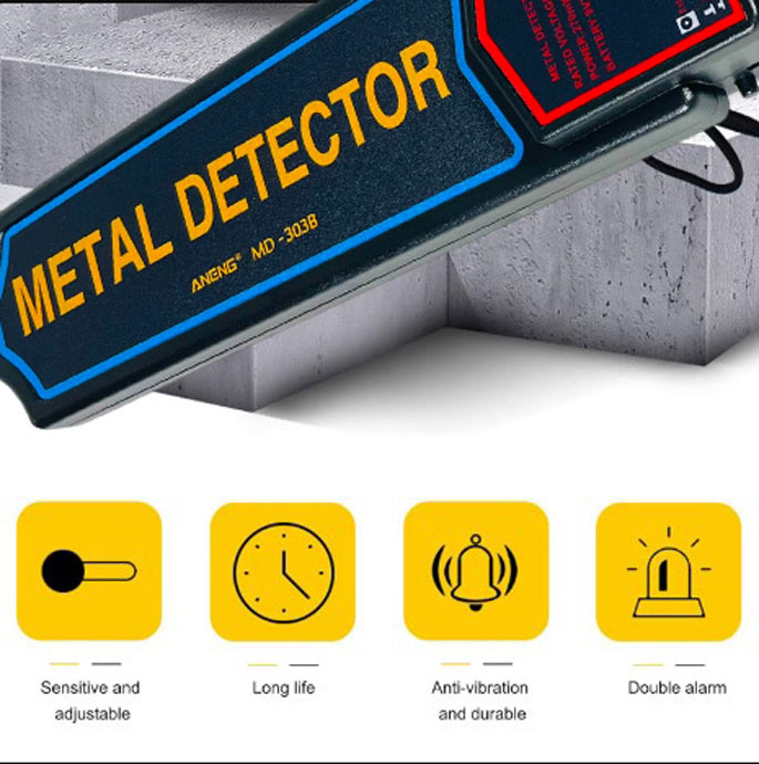 Gambar produk ANENG Security Scanner Metal Detektor Logam Body Checker - MD-303B