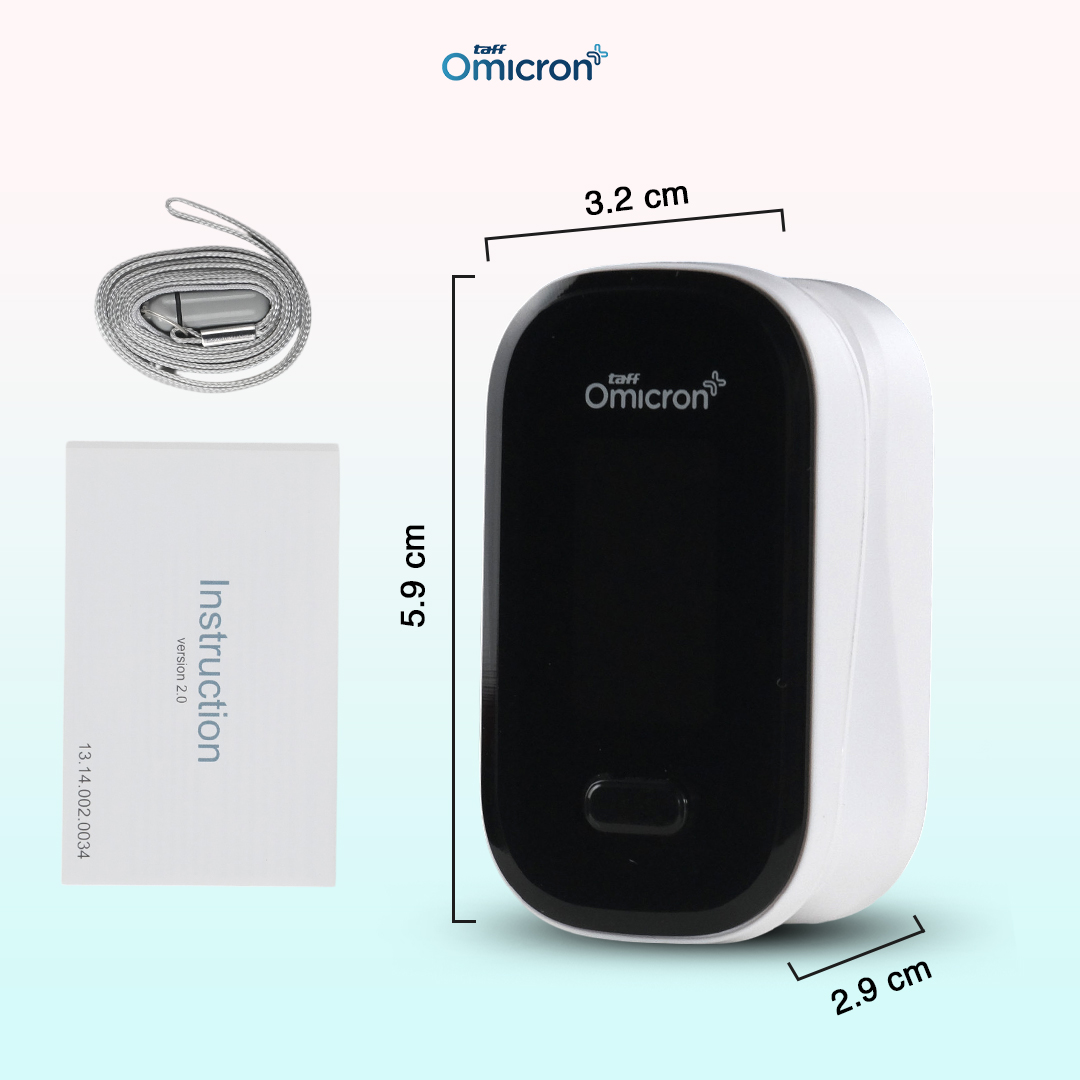 Gambar produk TaffOmicron Fingertip Pulse Oximeter Alat Ukur Saturasi Oksigen Darah - YK-80B