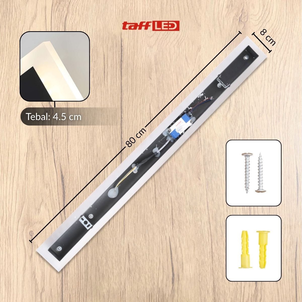 Gambar produk TaffLED Lampu Dinding Hias Outdoor Long Strip LED 3in1 Color 80cm - ISN-31