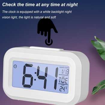 Gambar produk JOKAM Jam Alarm Mini Digital Temperature Calendar Plastic - J-9