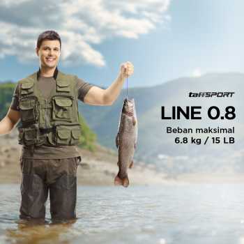 Gambar produk TaffSPORT Senar Tali Pancing 4 Braided Fishing Line Strong PE 300M 0.8 - DM3
