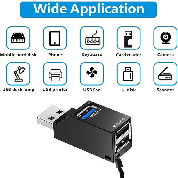 Gambar produk Unitek Mini Super Speed USB 3.0 Hub 3 Port - Y-2153