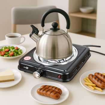 Gambar produk STARLUX Kompor Listrik 1 Tungku Mini Portable Coil Hot Plate 1000W - SHP-5701B