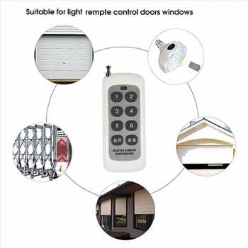 Gambar produk Kebidumei Remot Kontrol Gerbang Garasi Transmitter 6 Keys 433MHz - KB8