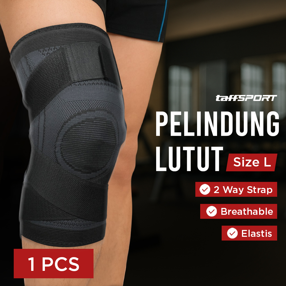 Gambar produk TaffSPORT Pelindung Lutut Olahraga Knee Support Sport Fitness L - A-7720