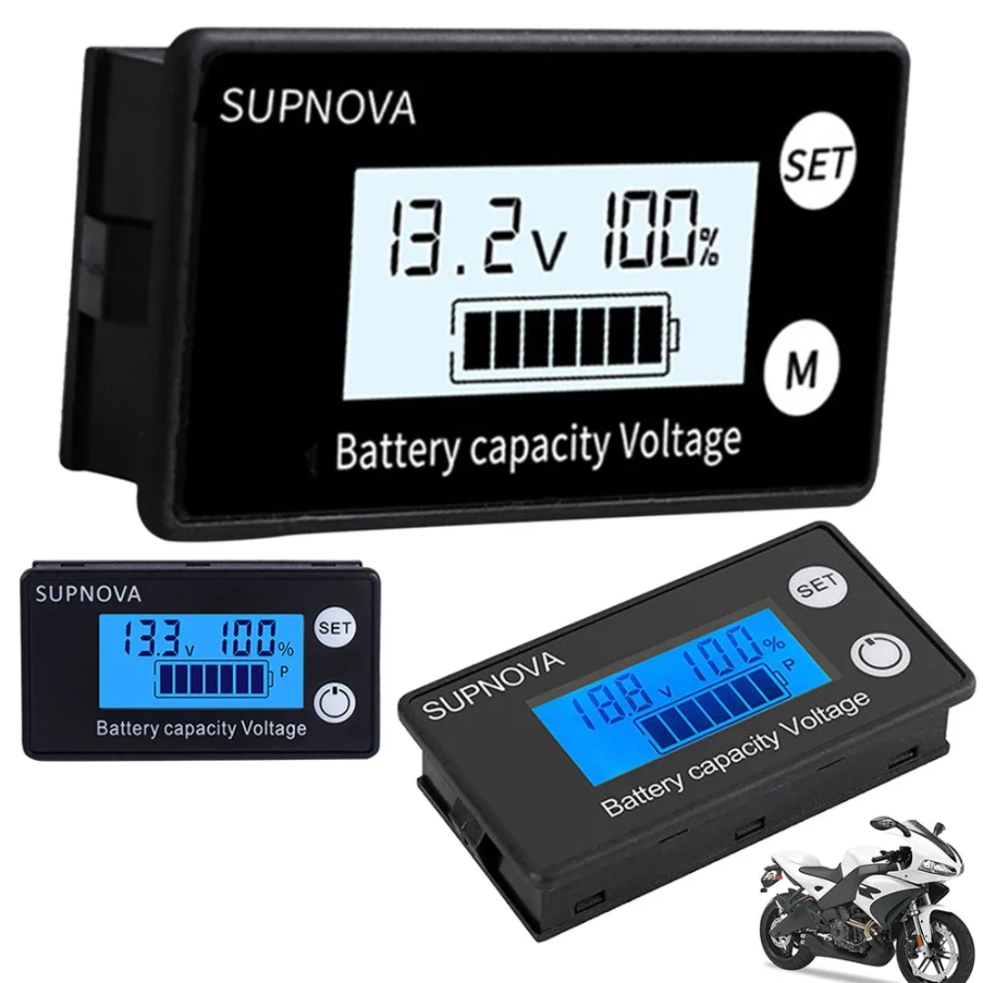 Gambar produk SUPNOVA Indikator Kapasitas Baterai Battery Capacity Voltmeter 100V - SP-100