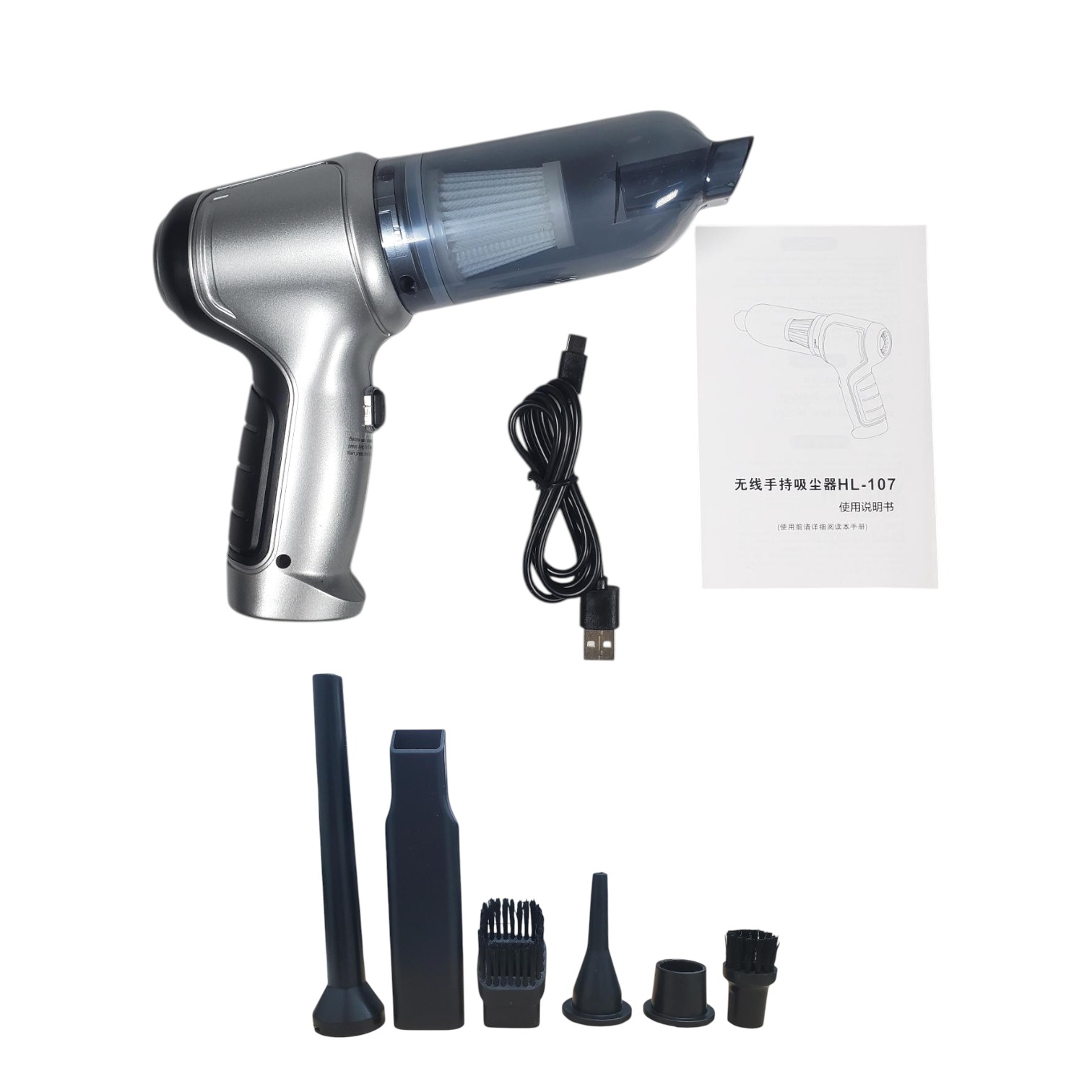 Gambar produk SUITU Vacuum Cleaner Portable Penyedot Debu Mobil 2in1 19000Pa 2000mAh - HL-107