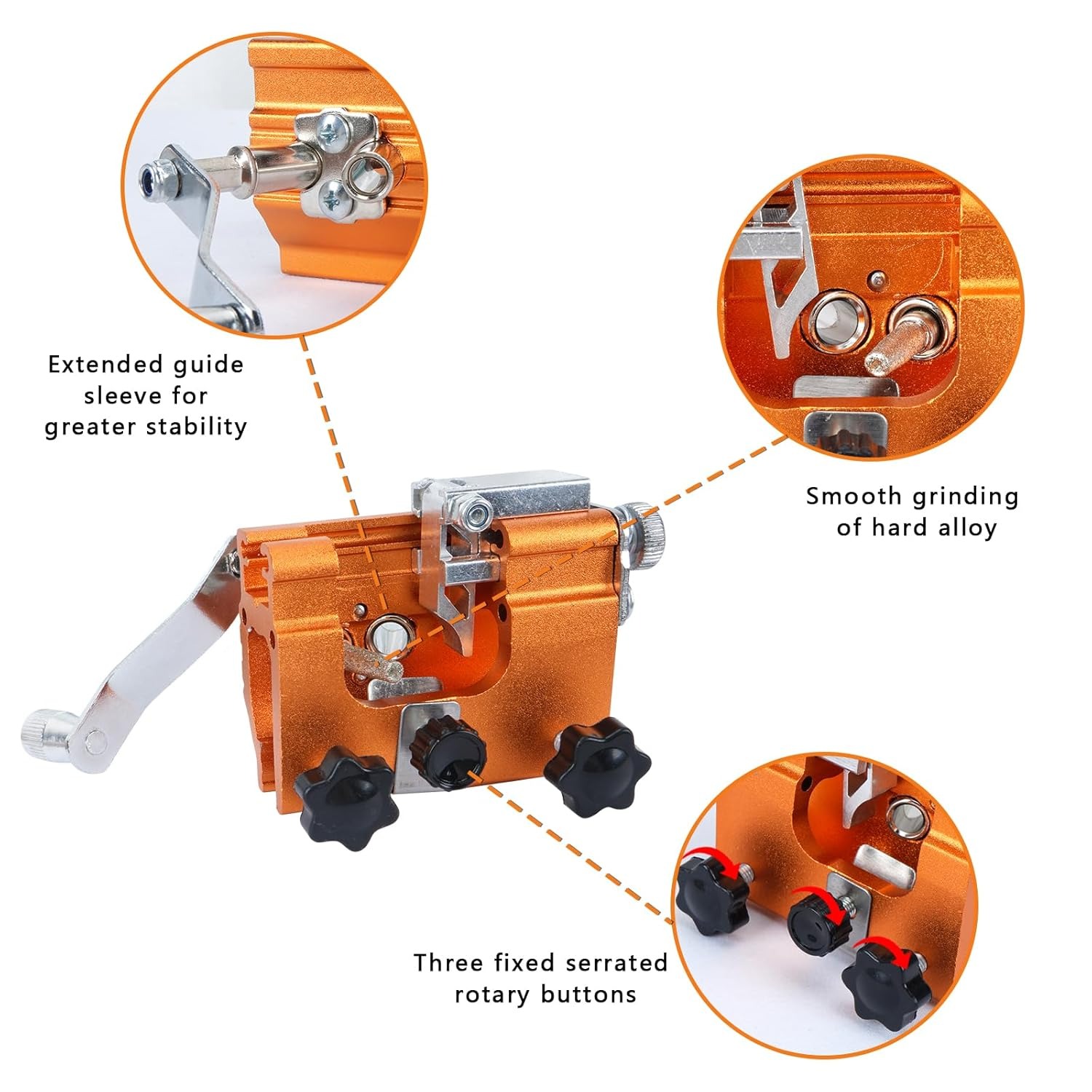 Gambar produk JILOHE Alat Pengasah Mata Rantai Gergaji Chainsaw Sharpening Jig Tool - JL745