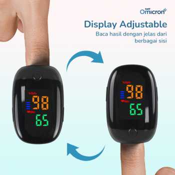 Gambar produk TaffOmicron Fingertip Pulse Oximeter Alat Ukur Saturasi Oksigen Darah - SMH-01