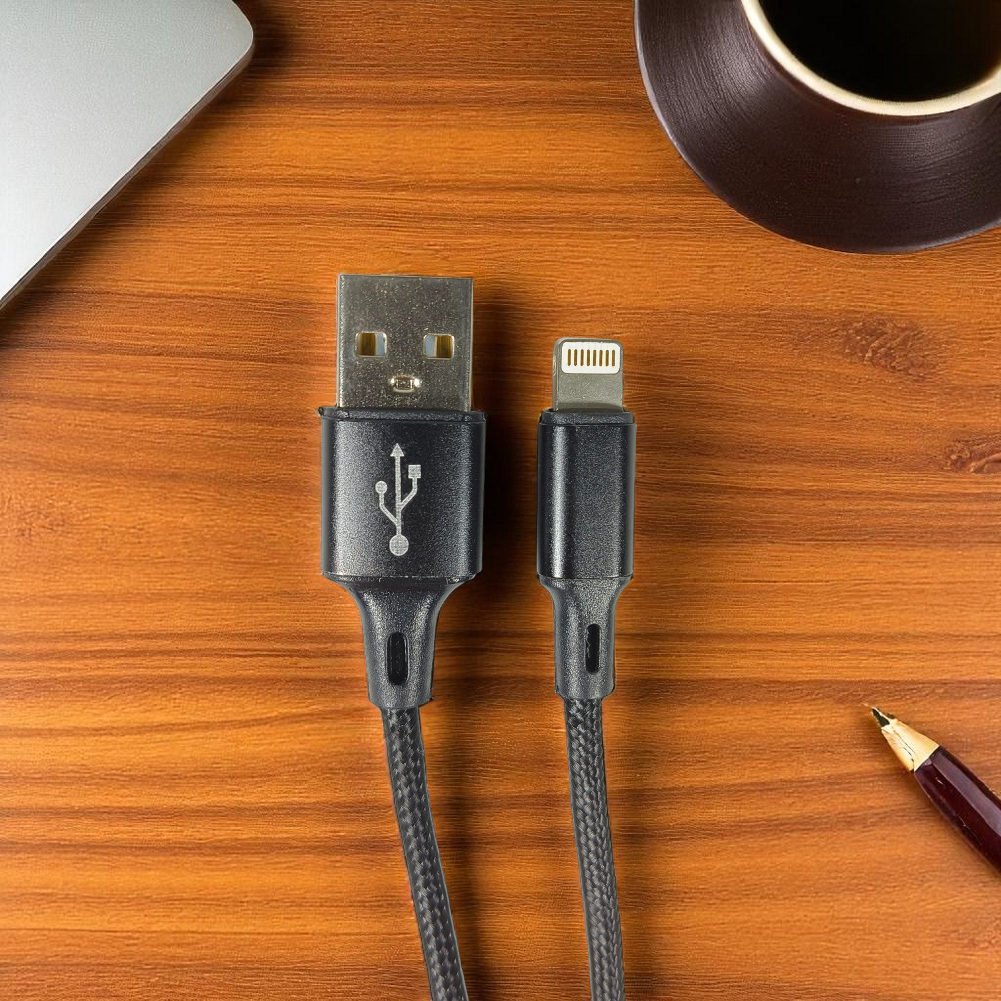 Gambar produk KDM Kabel Data Lightning Multifungsi Fast Charging 2.4 A 1M - INU58