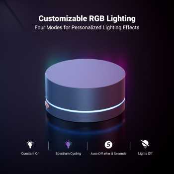 Gambar produk Fosi Audio Volume Control Knob Multimedia Bluetooth RGB Light 750mAh - VOL20
