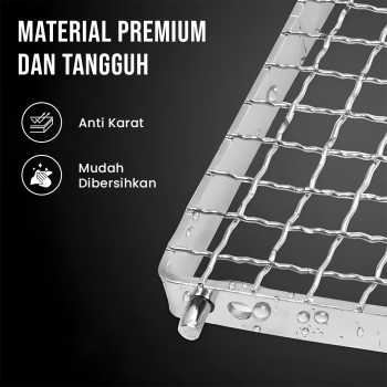 Gambar produk Dikecloud Jaring Panggangan Lipat Foldable Grill Net Stainless Steel - DK13