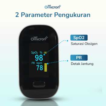 Gambar produk TaffOmicron Fingertip Pulse Oximeter Alat Ukur Saturasi Oksigen Darah - YK-80B