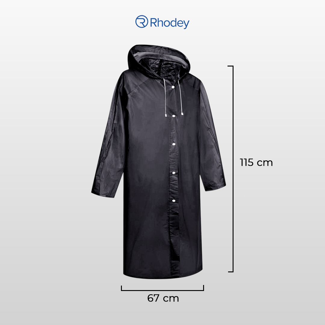 Gambar produk Rhodey Jas Hujan Portable Raincoat Poncho EVA All Size with Hood - TY876