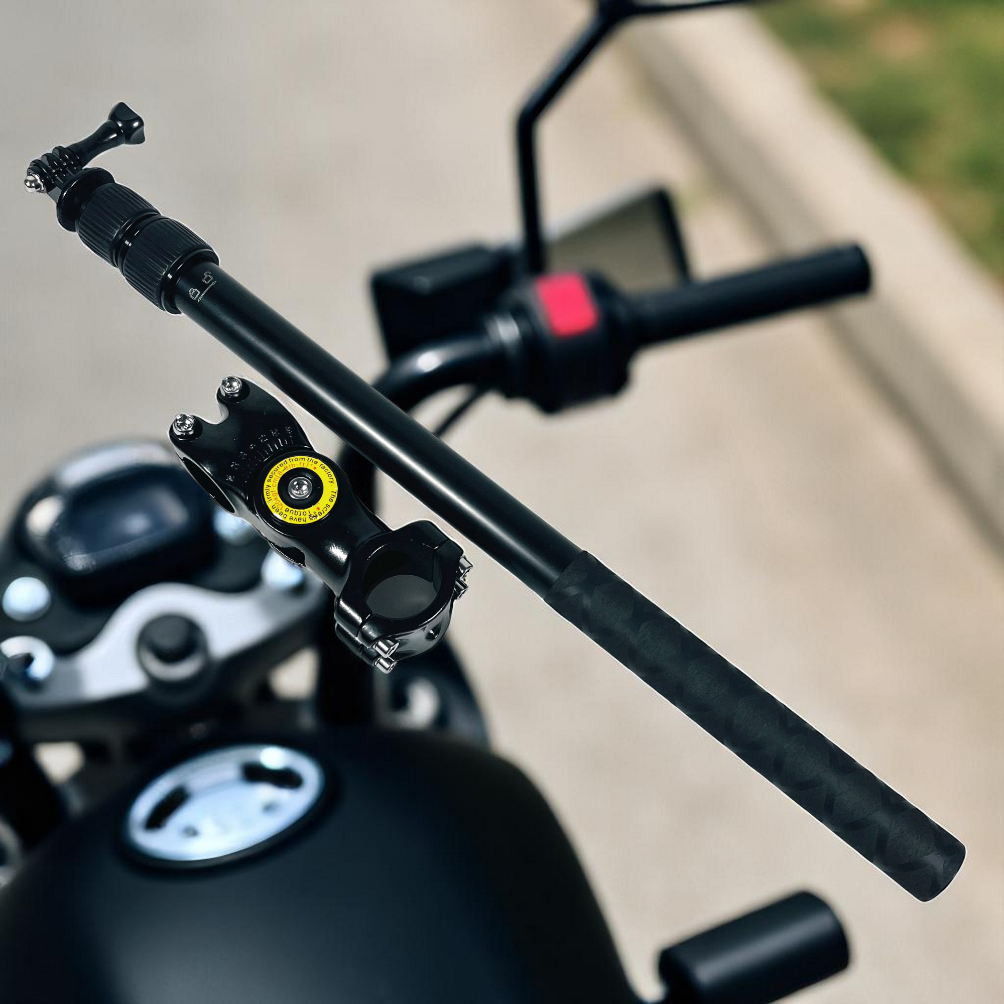 Gambar produk PINGWEN Clamp Bracket Mount Motorcycle Monopod Selfie Stick Insta360 - 556PU817
