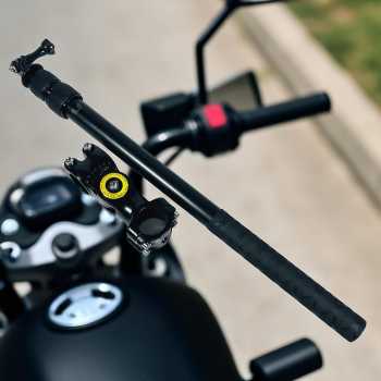 Gambar produk PINGWEN Clamp Bracket Mount Motorcycle Monopod Selfie Stick Insta360 - 556PU817