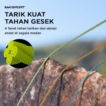 Gambar produk TaffSPORT Senar Tali Pancing 4 Braided Fishing Line Strong PE 300M 0.8 - DM3