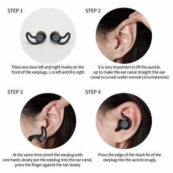 Gambar produk TaffSPORT Penutup Telinga Earplug Noise Reduction 3 Layer - VO75