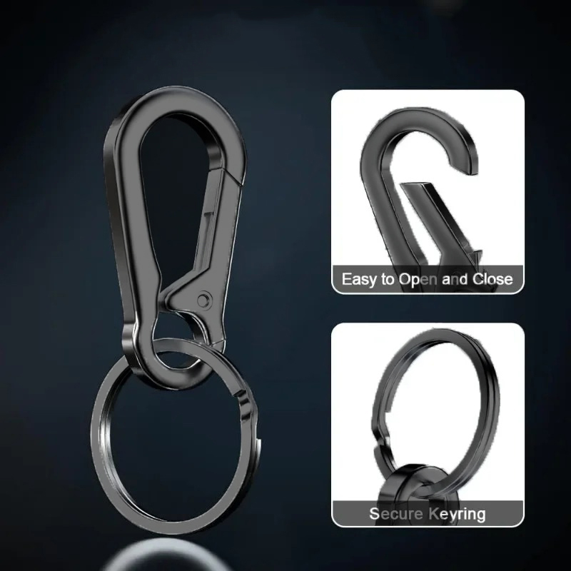 Gambar produk Bombon Gantungan Kunci Multifunctional Carabiner Keychain Zinc Alloy - INU67