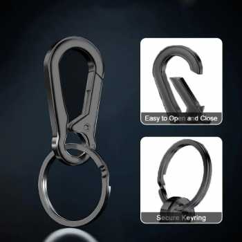 Gambar produk Bombon Gantungan Kunci Multifunctional Carabiner Keychain Zinc Alloy - INU67