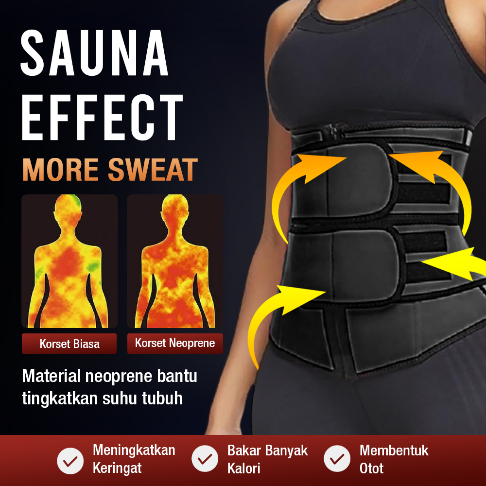 Gambar produk KLV Korset Body Shaper Strap Waist Women Slimming Abdomen L - K12