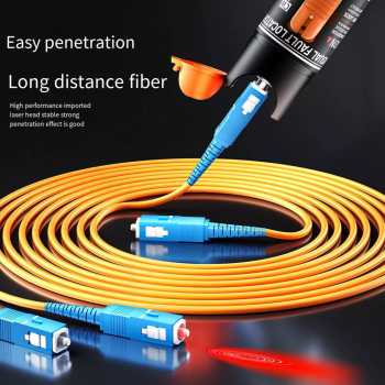 Gambar produk ELBOKERO Pena Laser Fiber Optic Tester Light Pen Fault Locator Red 10 mW - TGR11