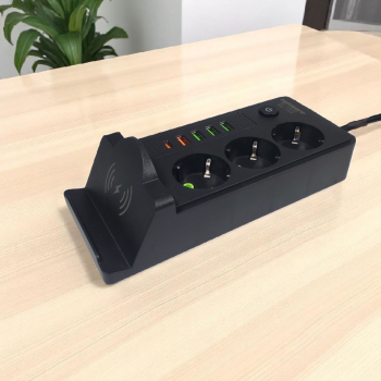 Gambar produk Taffware Stopkontak USB Type C EU Plug Wireless Charging 2500W - QL-1080U