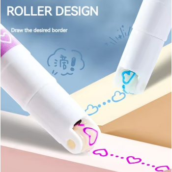 Gambar produk Kissbuty Pena Spidol Renda Flower Line Shape Highlighter Pen 6PCS - S-7018A