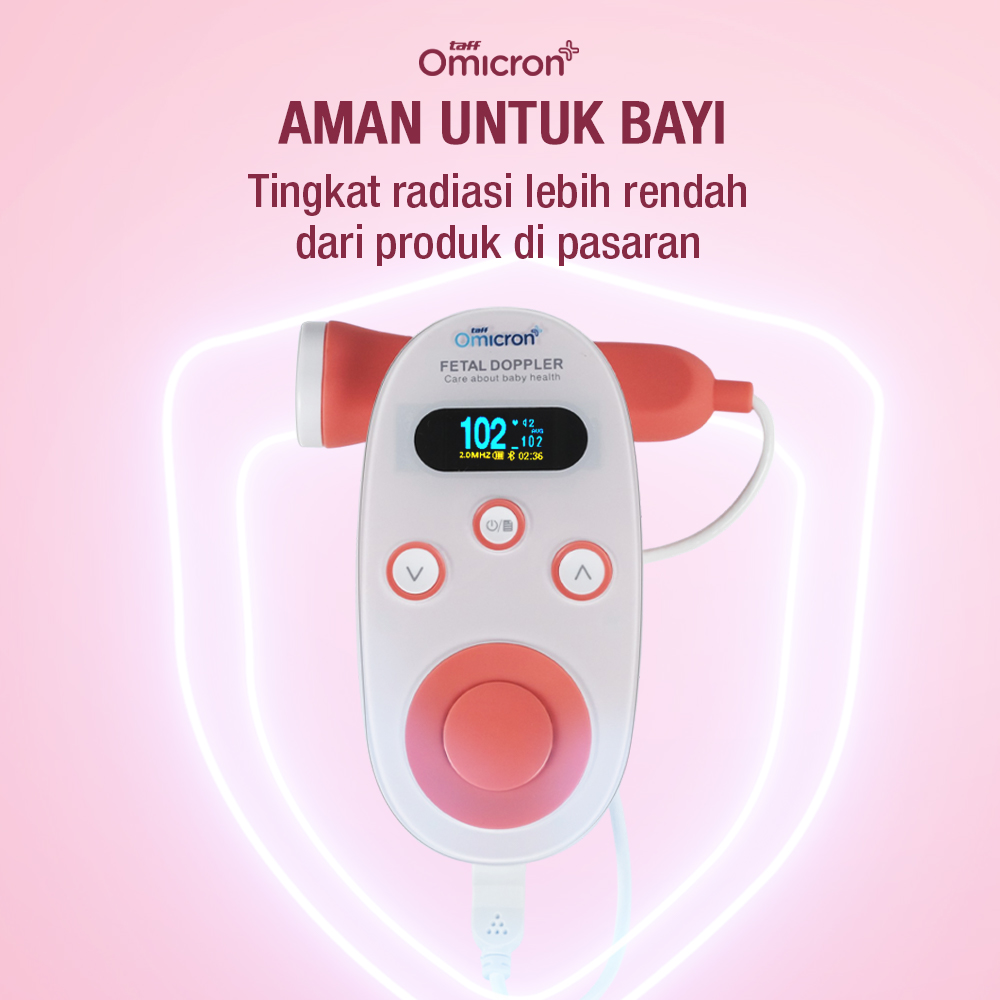 Gambar produk TaffOmicron Fetal Doppler Deteksi Jantung Janin Heart Rate Monitor - YM-2T8