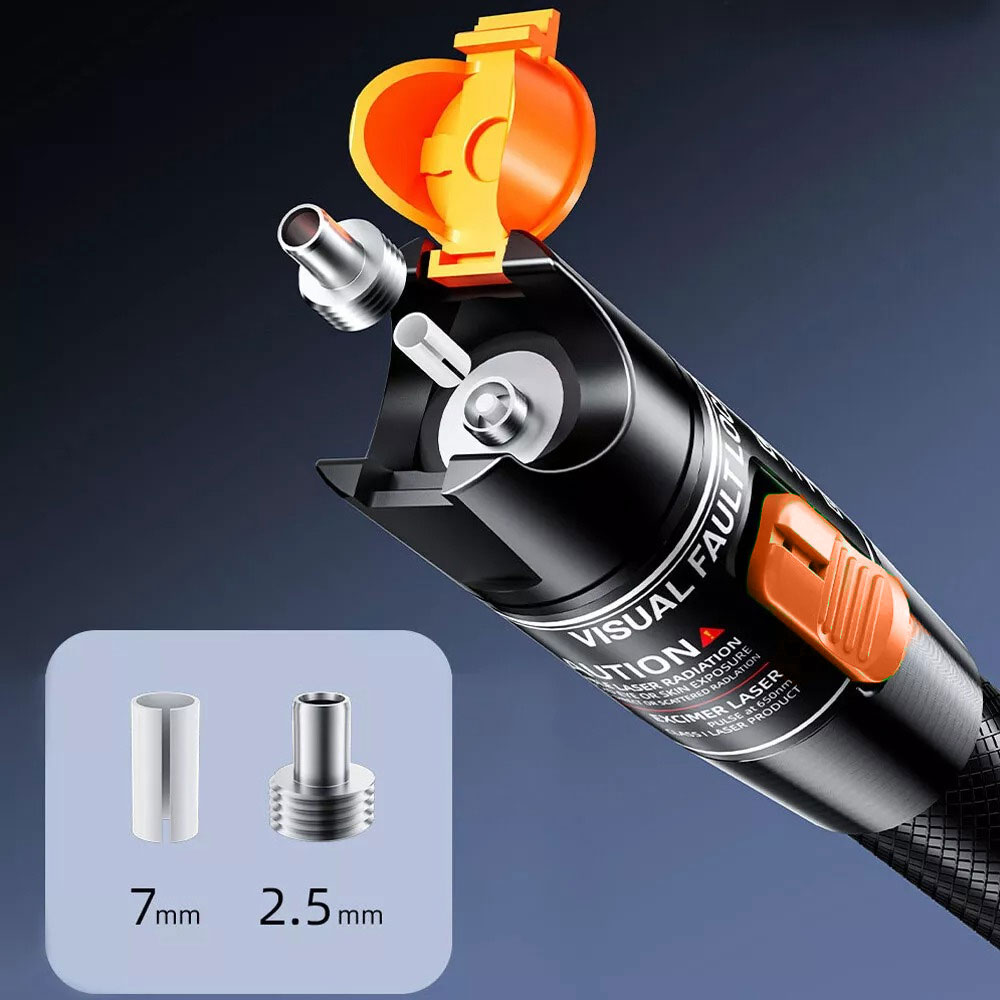 Gambar produk ELBOKERO Pena Laser Fiber Optic Tester Light Pen Fault Locator Red 10 mW - TGR11