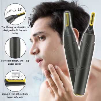 Gambar produk YUGESA Alat Cukur Kumis Elektrik Angled Trimmer Shaver Dual Blade - YG-20