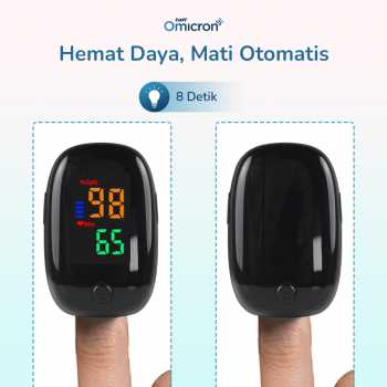 Gambar produk TaffOmicron Fingertip Pulse Oximeter Alat Ukur Saturasi Oksigen Darah - SMH-01