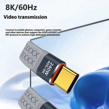 Gambar produk FMA Kabel USB Type C Data Cable Thunderbolt 4/3/PD240W 40Gbps 8K 13cm - FM-U48K