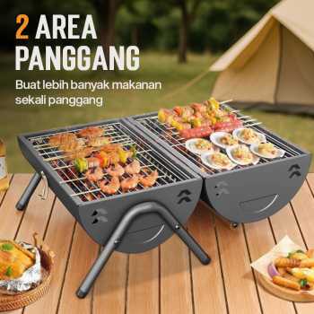 Gambar produk Xbess Alat Panggang Arang Portable BBQ Outdoor Grill Stove - K-707