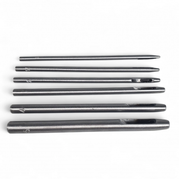 Gambar produk HOLE Set Pelubang Kulit Leather Hole Puncher Steel Hollow Round 6 PCS - H881