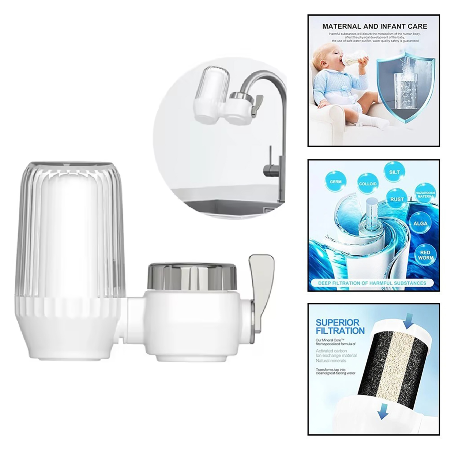 Gambar produk Jauel Kepala Keran Penyaring Air Household Faucet Water Purifier - Jn66