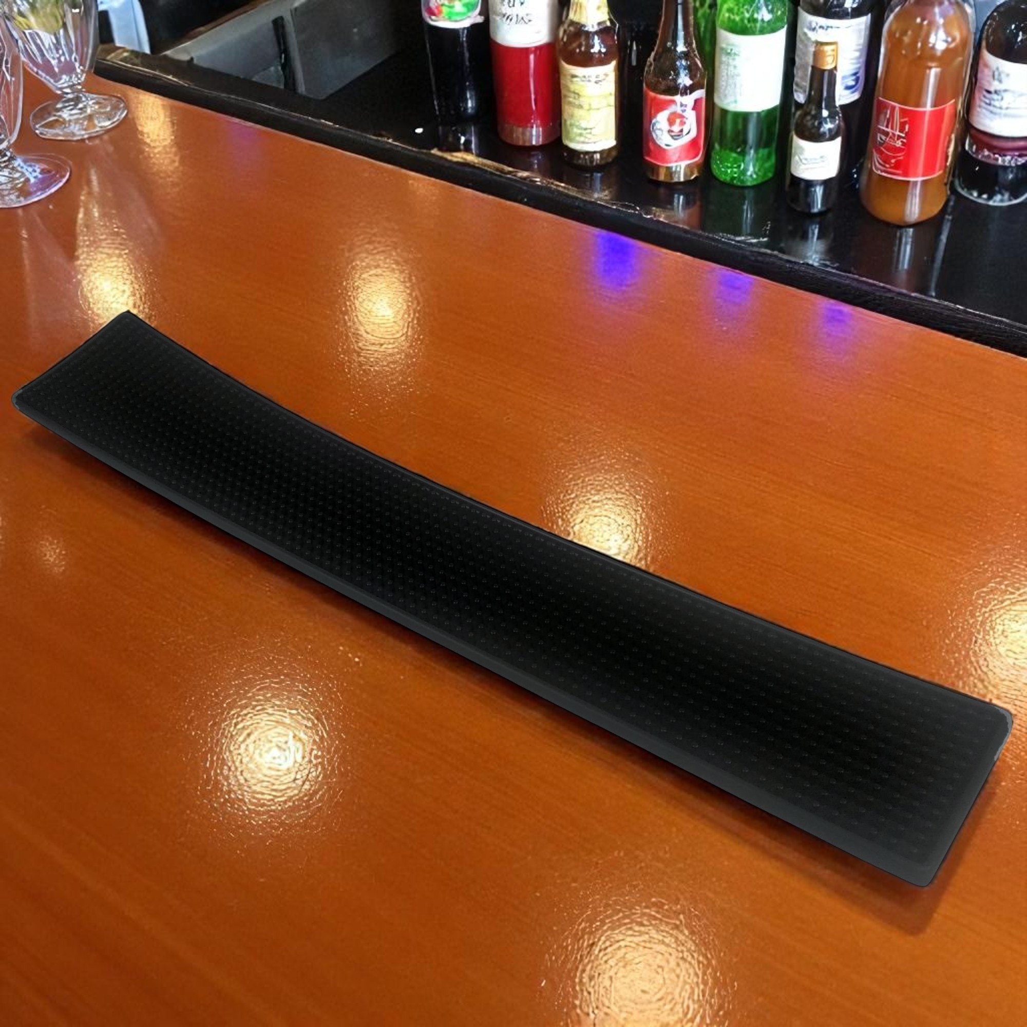 Gambar produk TAIYANG Bar Mat Rubber Spill Proof Anti Slip Tatakan Gelas Alas Meja 60x10cm - TY3