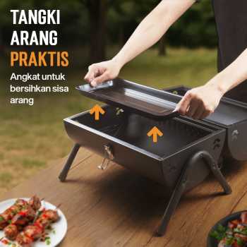 Gambar produk Xbess Alat Panggang Arang Portable BBQ Outdoor Grill Stove - K-707