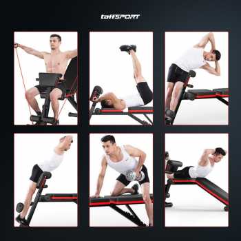 Gambar produk TaffSPORT Kursi Gym Iron Bench Press Foldable Sit Up Exercise - K20418A