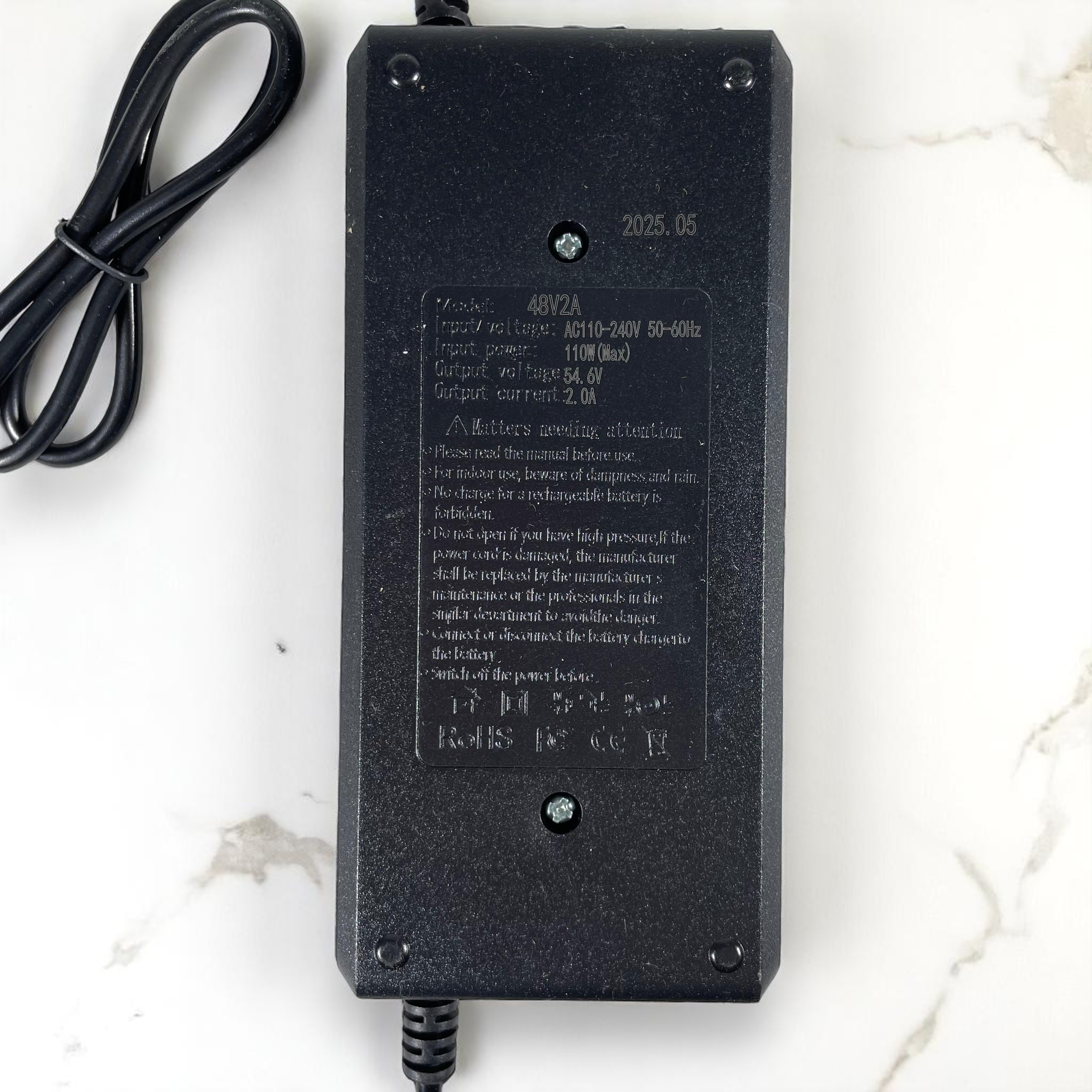 Gambar produk YYHQ Adaptor Charger Baterai Skuter Sepeda Listrik Plug DC 54.6V 2A - 48V2A